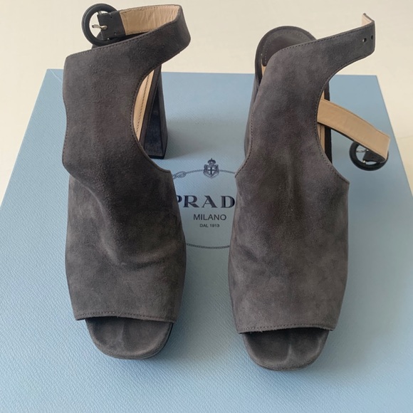 Prada Gray Sandals Size 39 (8.5 US) - Picture 2 of 4